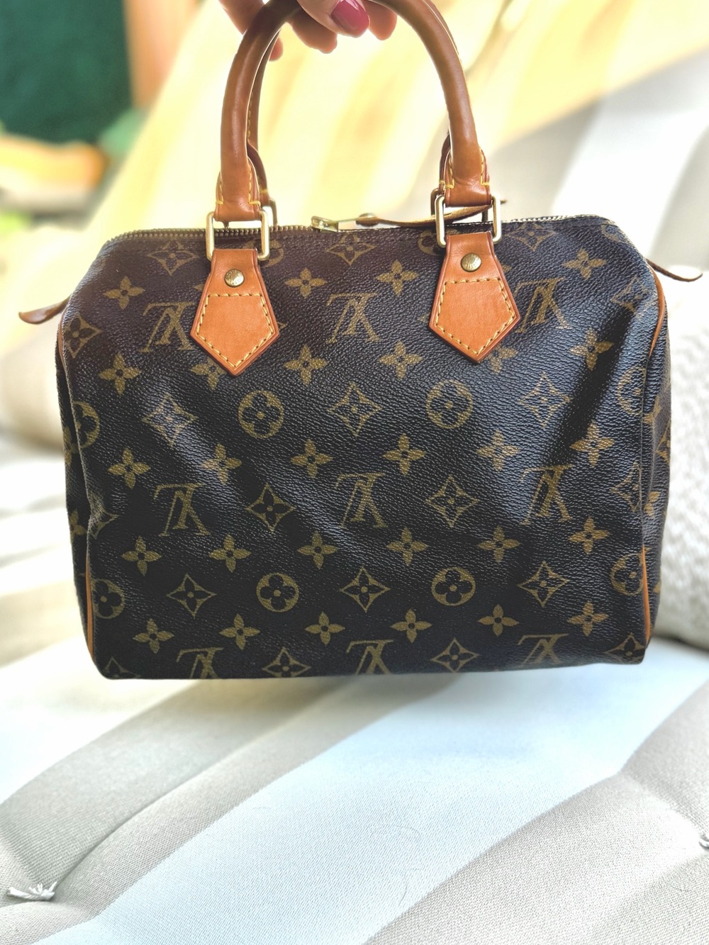 Louis Vuitton Speedy 25 Monogram Canvas Lock Key Dust Bag Insert Organizer AUTH! - Picture 3 of 16